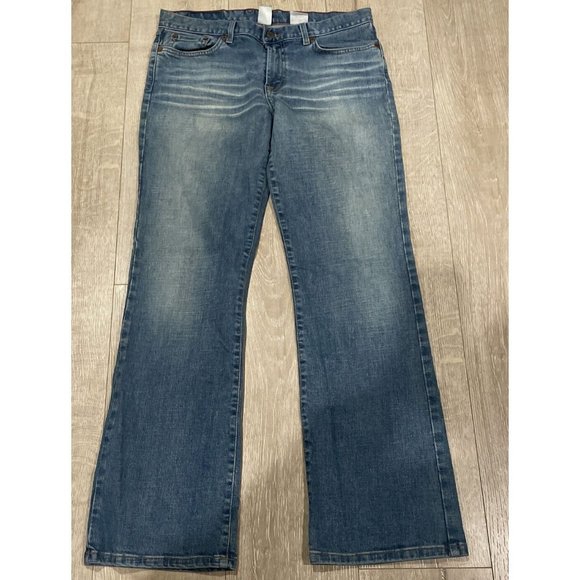 Lucky Brand Denim - Vintage Lucky Brand Dungarees Flare Jeans Mid Rise Denim Jeans 14/32 Medium Wash